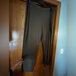 Susan Graver Brown Liquid Knit Pants